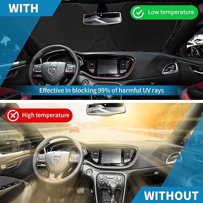 Windshield Sun Shade for Honda Pilot 2016-2025 2026 Windshield Cover, Front Window Sunshades Sun Visor for Pilot EX-L Special Edition Elite Black Edition Touring Car Accessories