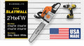 2'H x 4'W Slatwall Panel Garage Wall Organizer: Heavy Duty Wall Mounted PVC Wall Rack, Interlocking Slat Wall Paneling for Garage Wall Storage, Slatwall Board or Slatwall Shelves System - White
