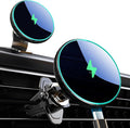 MOKPR for Magsafe Car Mount Charger-15W Wireless Car Charger-Magnetic Car Phone Holder for Dash Air Vent-LED RGB HandsFree Car Mount Fast Car Charger for iPhone 14/13/12 Series Carbon Fiber