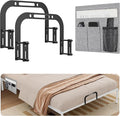 Mattress Slide Stopper, YUOROS Non Slip Mattress Gripper for Metal Bed Frame, Holder Retainer Bar to Keep Mattresses Topper from Sliding