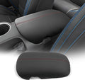 CDEFG for Ford Mustang 2024-2025 Center Console Cover Armrest Box Cover for Mustang 2024 2025 Accessories Console Arm Rest Protector Red Line