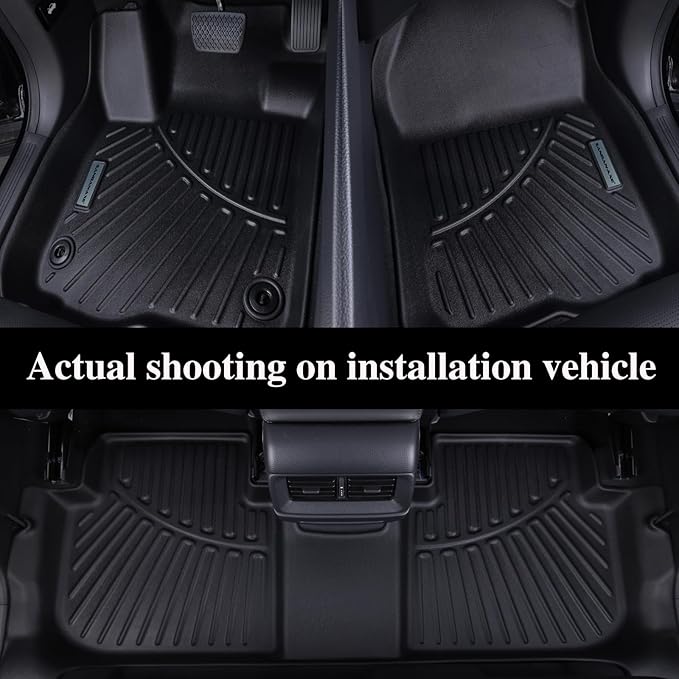 Floor Mats & Trunk Mat for 2021-2024 2025 Ford Bronco Sport Only Fit Sport Version(Non Hybrid) TPE All Weather Protection 2 Rows Car Floor Liners