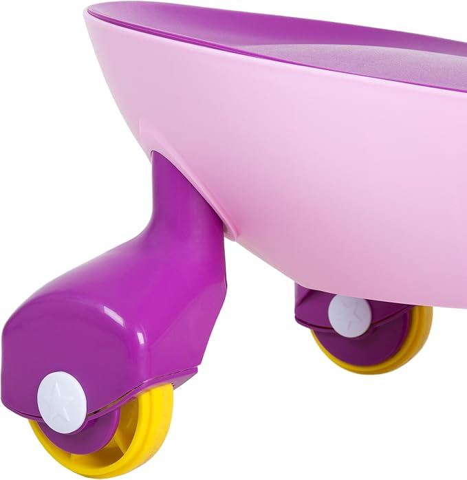 Wiggle Car - Ride on Toy for Ages 3 and Up - Toddler Ride on Toys with no Batteries, Gears, or Pedals Just Twist, Wiggle, and Go by Lil’ Rider (Pink)
