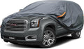 Premium Car Cover Custom Fit GMC Yukon XL (2000-2025), 16 Layers Heavy Duty Car Cover Waterproof All Weather with Zipper Door for Sun Rain Snow Dust Uv Protection