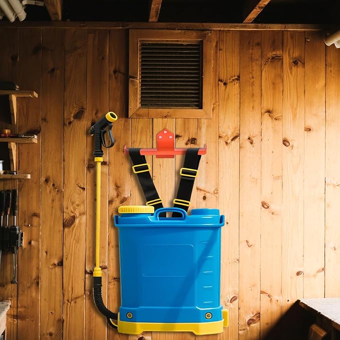 Backpack Sprayer Holder, Backpack Leaf Blower Hanger, Heavy Duty Chainsaw Wall Mount Stand Accessories Garage Organization Storage