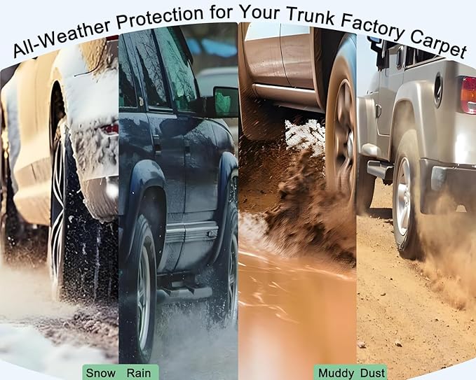 CRV Cargo Liners - All-Weather Waterproof Durable Custom-Fit 3D-Designed Protection Rear Trunk Tray Floor Mats Compatible with Honda CRV 2007-2016