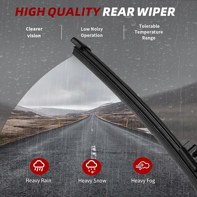 OTUAYAUTO Premium Windshield Wiper Blades - Replacement for Ford Escape 2013-2019 - Precision Fit, All-Weather Performance, Front and Rear Wiper Blades, Pinch Tab - 28"+28"+11" (Pack of 3)