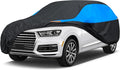 MORNYRAY Waterproof Car Cover All Weather Snowproof UV Protection Windproof Outdoor Full car Cover, Universal Fit for Sedan (Blue, S3-Fit SUV Length(191-201 inch))