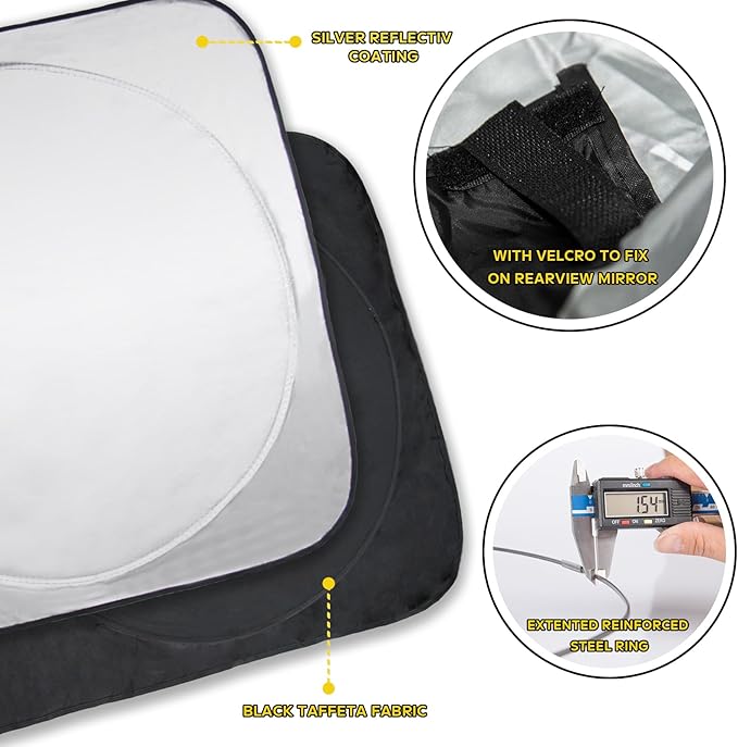 INSAUTO for 2019-2023 2024 2025 BMW 3 Series Car Windshield Sun Shade Sunshade for 2022-2025 B&W 3 Series 330i M340i Sun Protector Front Window Windshield Cover Fit 3-Series 3 Series Accessories