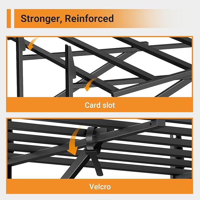 Solid 2x6 ft Garage Storage, 2 Pack 1600 lbs Total Weight Capacity, Heavy Duty Wall Mounted Shelving for Home, Kitchen & Pantry, Black