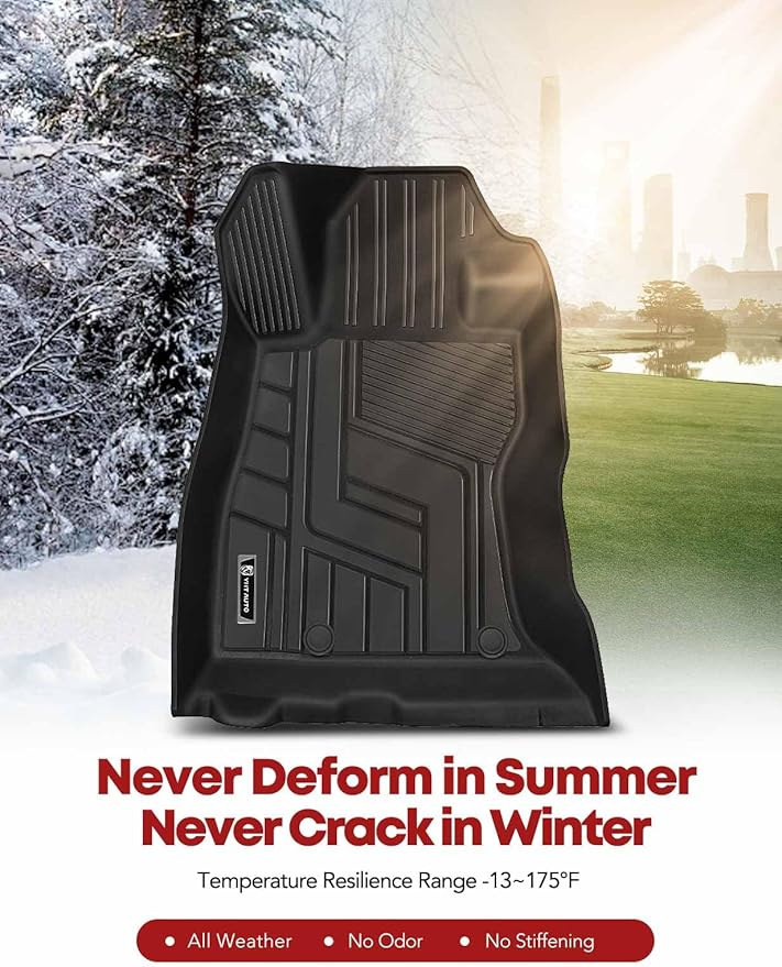 YHTAUTO Floor Mats Fit 2019-2024 Subaru Forester, TPE All Weather Floor Liner Odorless Custom Fit Car Mats, 1st 2nd Row Forester Accessories