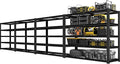 PrimeZone Heavy Duty Storage Shelves - 48" W X 18" D X 72" H Adjustable Garage Wire Shelving Unit, 5 Tier Industrial Metal Shelf Standing Utility Rack for Warehouse, Pantry, Basement, Black, 4 Pack