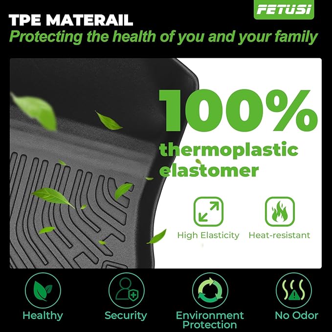 Floor Mats & Cargo Liner Custom Fit for Chevy Trax 2024 2025 Floor Mats & Cargo Liner with Backrest Mat Full Set All Weather Protection TPE for Chevy Trax Accessories