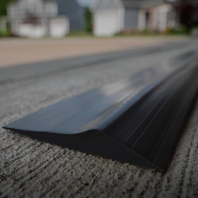 Storm Shield® 16’ Garage Door Seal Threshold Strip - Durable PVC Rubber Seal Strip - Flame Resistant, Weatherproofing Garage Door Installation - Epoxy Adhesive - Made in The USA