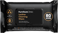 Furniture Clinic Leather Cleaning Wipes | 80 Count | Clean & Restore Leather & Vinyl Furniture, Handbags, Jackets, Car Seats, Interiors & More | Residue & Streak-Free | for Everyday Use