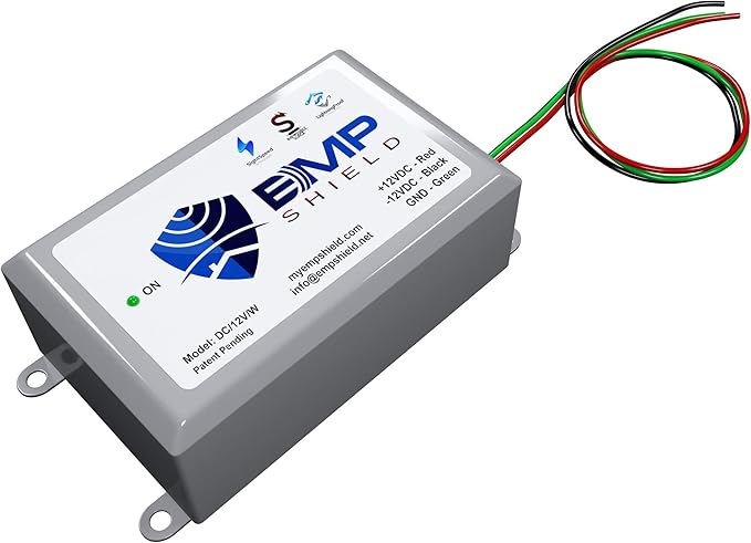 EMP Shield – Vehicle EMP Protection 12 Volt DC for Car and Truck (DC-12V-WV) Lightning, Solar Flare, and Surge Protection