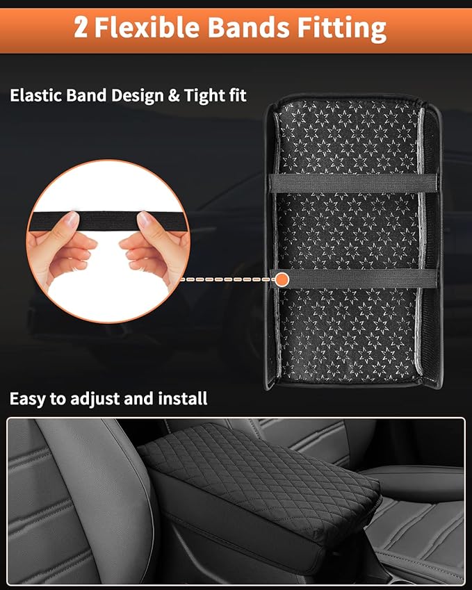 Shademax Center Console Cover for Honda CRV 2026 2025 2024 2023 Accessories CRV Armrest Cover Center Console Cushion Pad Leather Miiddle Console Lid Arm Rest Seat Box Cover Protector Anti-Scratch