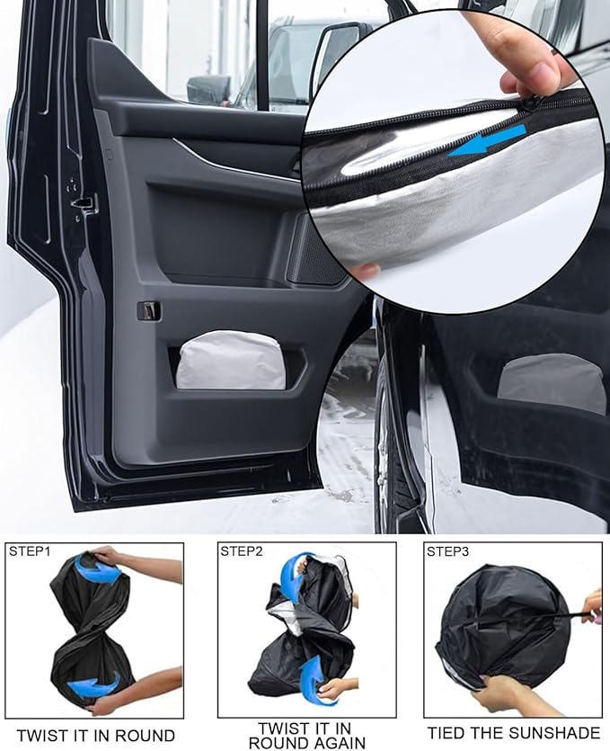 2025 Upgrade Front Windshield Sun Shade Foldable Ford Transit Sun Shade Foldable Sun Shade Automotive Windshield Sunshades fit for Ford Transit 2015-2025 |Keep Car Interior Cooler|