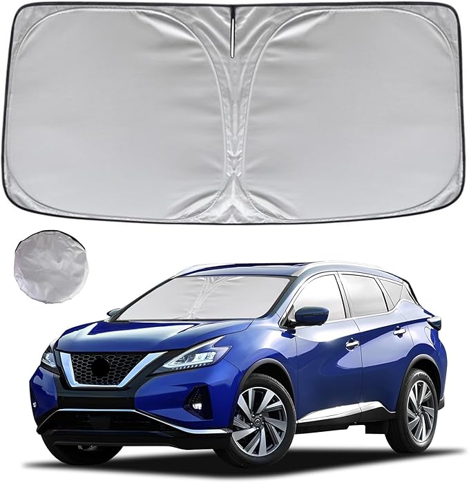 KAYZT Windshield Sun Shade for 2015-2024 Nissan Murano Foldable Sunshade Front Window Custom Fit Car Accessories