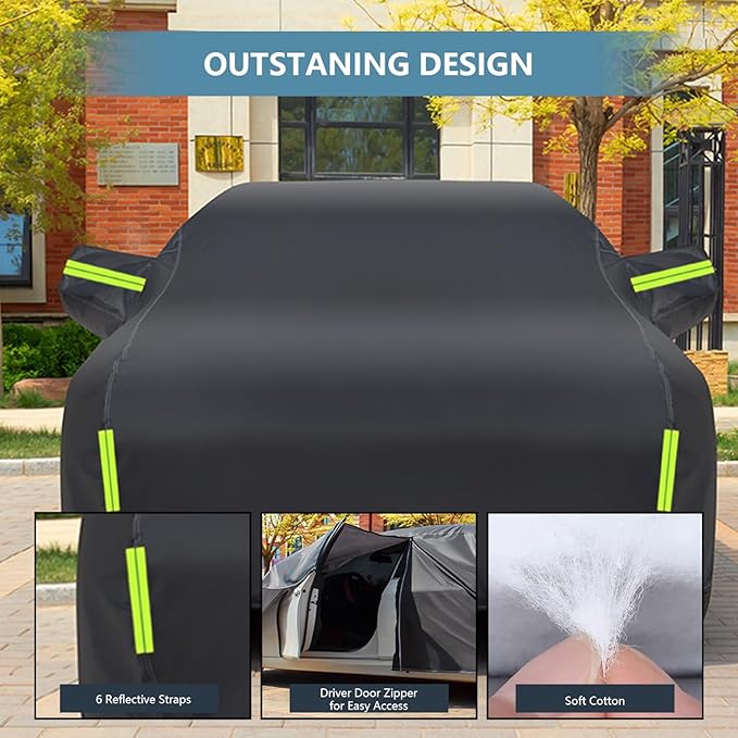7 Layers Heavy Duty SUV Car Cover Fit for Toyota RAV4 (2006-2025), Waterproof, Tear & UV Resistant, Outdoor Full Car Cover with Storage Bag, Windproof Sun Rain UV Dust Snow Protection