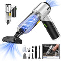 Saker Handheld Car Vacuum Portable Cordless17000PA Mini Vacuums Rechargeable Foldable Vacuum Cleaner with Brushless Motor for Gifts Home,Office Pet HL132 Black