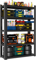 Metal Garage Shelving Unit, Heavy Duty 5-Tier Adjustable Storage Rack, Steel Shelving,2000 lbs Capacity, Industrial Shelves for Heavy Tools and Equipment (5-Tier 59" H x 28" W x 14" D)