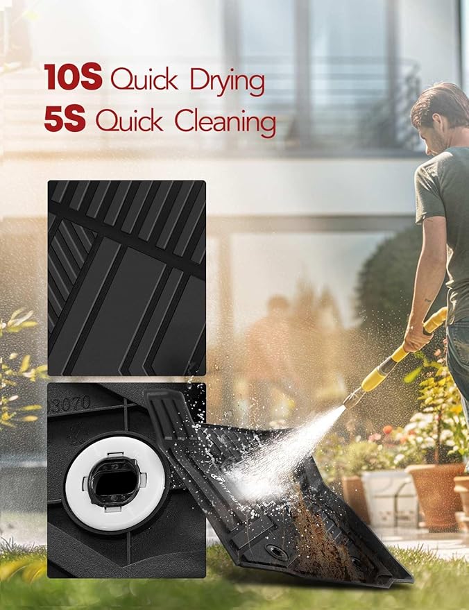 YHTAUTO Floor Mats Fit 2016-2023 Toyota Tacoma, TPE All Weather Car Mats Waterproof Anti-Slip Odorless Floor Liner, Interior Car Accessories Front Liner, 2PCS Black