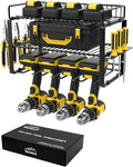 Power Tool Organizer Holder - Wall Mount Style for Power Tool Drill as Heavy Duty Tool Shelf & Tool Rack with Compact Packed with Color Box, Great Gift for Man