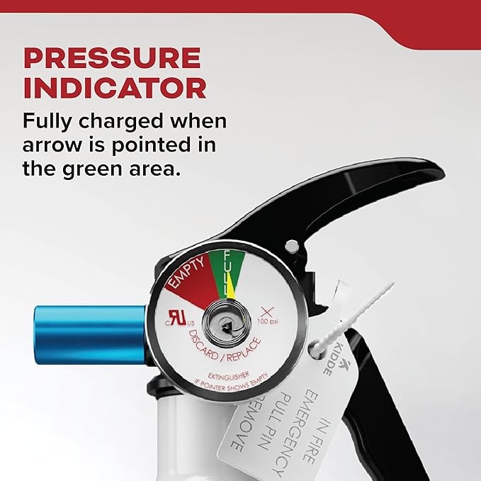 Kidde Fire Extinguisher for Vehicles, Cars, Trucks, Single-Use 5BC