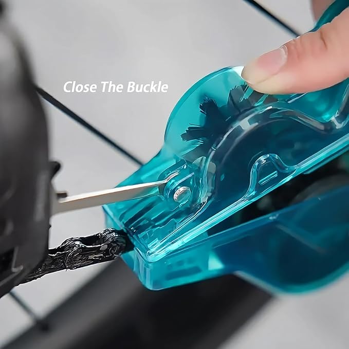 Bike Chain Cleaner,Multi functional chain cleaner Suitable for Mountain Bike, Road Bike,Bicycle Cleaning Brush Tool for Drivetrain(green)
