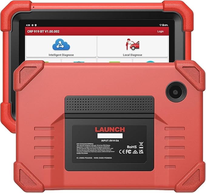 LAUNCH X431 CRP919XBT OBD2 Scanner, 2025 Wireless Bidirectional Scan Tool with DBSCar VII Connector, ECU Coding, FCA AutoAuth, 2-Year Free Update, V.A.G Guide, 35+ Services, All Systems, CANFD