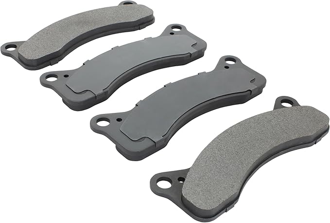 Premium Semi-Metallic Front Brake Pads (1001-0020M) Compatible with Ford F-250 1968-1975, Ford F-350 1968-1975