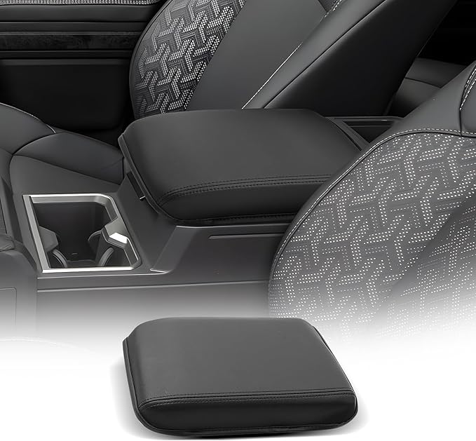 CDEFG for 2024 2025 Toyota Tacoma Center Console Cover Armrest Box Cover for Tacoma (SR, SR5, TRD PreRunner, TRD Sport, TRD Off-Road, Limited) Accessories Console Arm Rest Protector