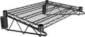 18" x 24" Black Epoxy Wire Wall Mount Shelf