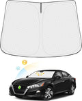 Windshield Sun Shade for 2019-2025 2026 Nissan Altima Accessories Thicken 6-Layer Foldable Front Window Sunshade Cover Sun Visor Protector Block UV Rays Keep Vehicle Cool