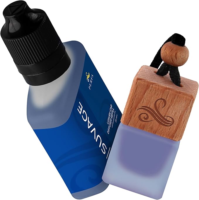 Suvage Gift Set with Refill Bottle | Automotive Air Fresheners with Sauvage Fragrance | Strong Car Perfume | Odour Eliminating Car Air Fresheners by Perfa