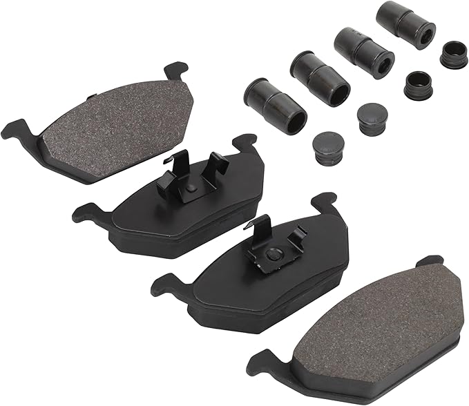 Premium Semi-Metallic Front Brake Pads (1001-0768M) Compatible with 1998-2022 Seat/Volkswagen (Arona/Beetle/Beetle Cabrio/Clasico/Cordoba/CrossFox/Derby/Ibiza/Jetta/Nuevo Gol/Polo/Van)