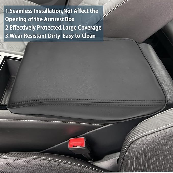 2024 Atlas Cross Sport Armrest Cover for Volkswagen Atlas 2025 Accessories Center Console Cover 2024 Atlas Armrest Cover Protector Compatible with 2024 2025 VW Volkswagen Atlas Cross Sport/SE/SEL