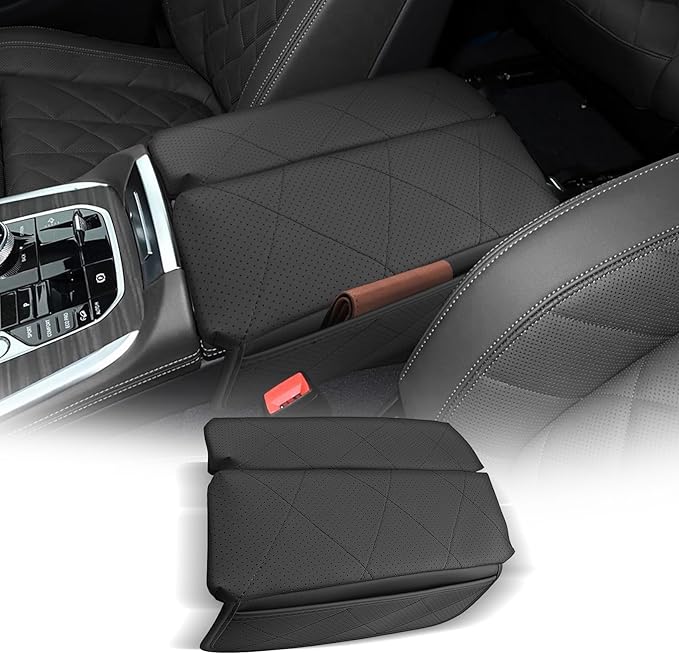 CDEFG for BMW X5/X6/X7 2020-2025 Center Console Cover Armrest Box Cover for X5, X6, X7 2020 2021 2022 2023 2024 2025 Accessories Console Arm Rest Protector