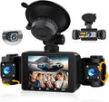 4 Channel Dash Cam Front and Rear Inside Left Right,2.4 Inch 1080P Dash Camera for Cars Car Camera with IR Night Vision,Loop Recording,G-Sensor,Parking Assistance,24H Parking Monitor
