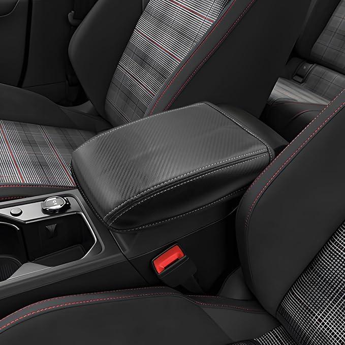 CDEFG for Volkswagen Golf R VW GTI Golf 8 MK8 2020-2025 Center Console Cover Armrest Box Cover for Golf R/GTI Golf8 Accessories Console Arm Rest Protector