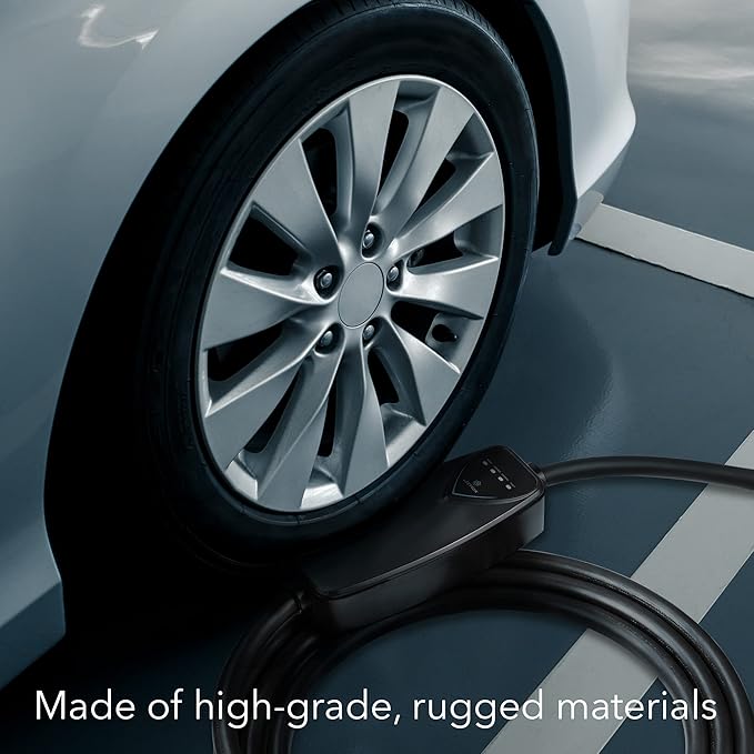 Lectron Level 2 J1772 Charger (WiFi Version) - 240V, 40 Amp, NEMA 14-50 Plug, 16 ft Extension Cord - Portable Electric Car Charger for J1772 Evs