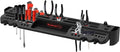 Tool Storage Shelf Wall Mount Utility Shelf Organizer Rack Has 61 Slots, 4 Hooks, 2 Compartments Garage Shelving and Tool Organizers by Stalwart