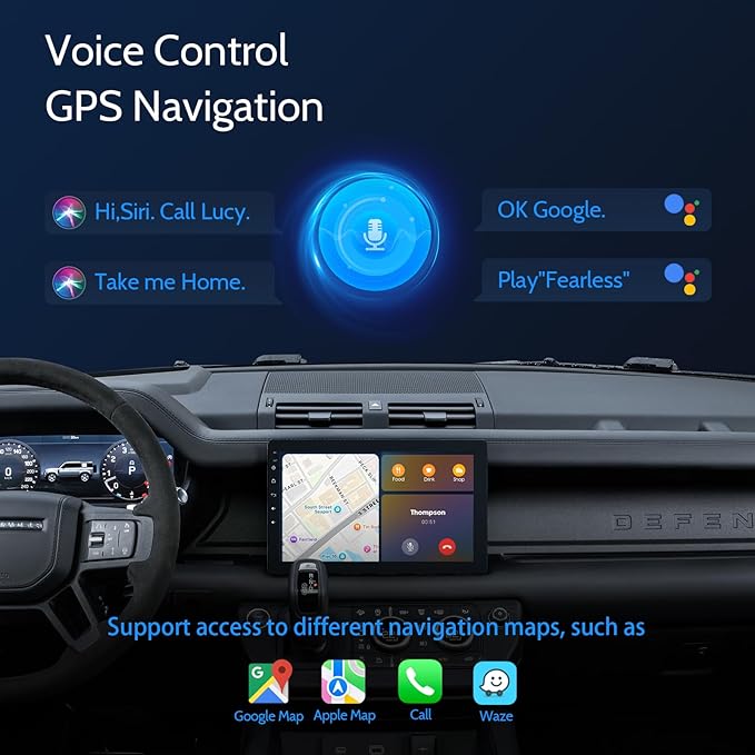 Single din Car Stereo,Rotatable Carplay Screen with 1080P Rear Camera,Wireless CarPlay & Android Auto Touch Screen,Mirror Link|Bluetooth|Music Play|AUX|FM,10.1" Wireless Single Din Car Radio