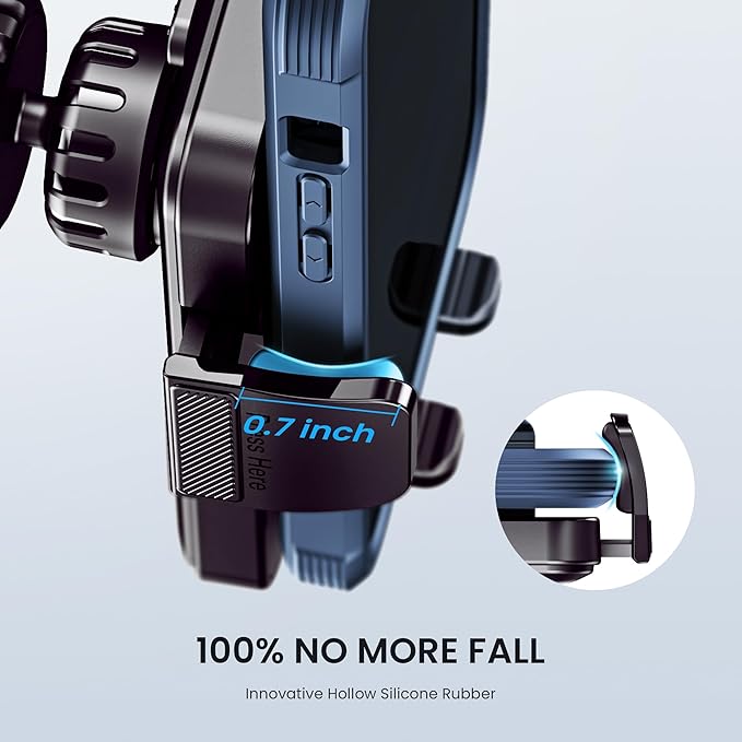 Car Phone Holder - Upgrade Clip Never Fall Air Vent Mount for iPhone Android Smartphone