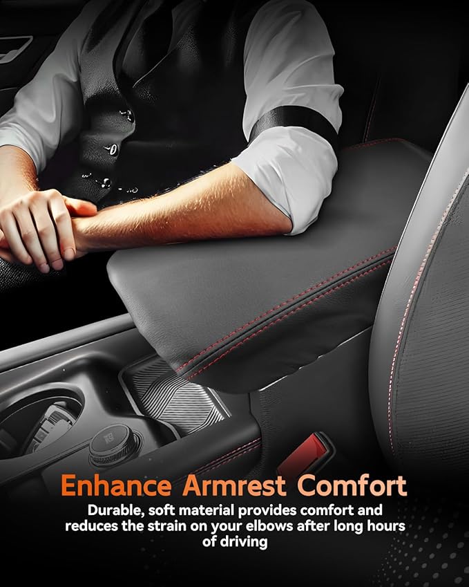 CDEFG for 2025 Ford Explorer Center Console Cover Armrest Box Cover for Explorer 2020 2021 2022 2023 2024 2025 Accessories Console Arm Rest Protector