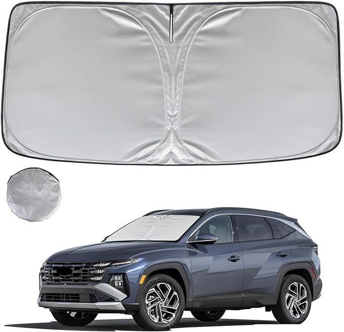 KAYZT Windshield Sun Shade for 2022-2026 Hyun-dai Tucson Foldable Sunshade Front Window Custom Fit Car Accessories