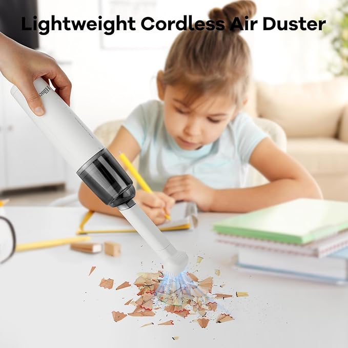 Mini Vacuum Cleaner Cordless, Portable Keyboard Vacuum Cleaner, Wireless Handheld Car Vacuum with 9000 Pa, High Power Rechargeable 2 Speeds, Lightweight Vacuum for Car, Home, Office, Pet