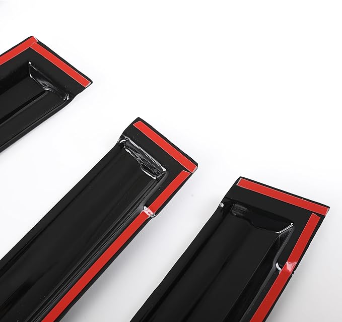 Rain Guards Side Window Visor Vent Outside Mount, 4PCS Fits for Honda Civic 4-Door Sedan 2012 2013 2014 2015