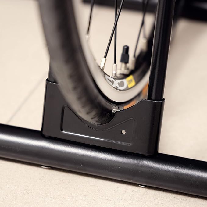 CyclingDeal Bike Rack Floor Parking Bike Stand for up to 6 Bicycles | Indoor, Home & Garage Storage Rack | Stable & Secure Bicycle Stand w/Tire Grooves Up to 29", Holding Plates & Custom Spacing